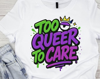 Pride Month Rainbow Quote PNG | Queer Empowerment T-shirtontwerp (digitale download)
