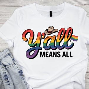 Bold Pride Month PNG Shirt Design | LGBTQ Digital Download | Rainbow Quote PNG | Queer Empowerment Printable Tee Art | Instant Download