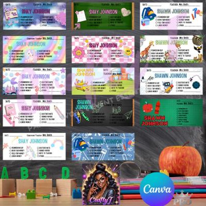 Editable School Envelope Template Bundle – 14 Designs for Boys &amp; Girls – Back to School ...
