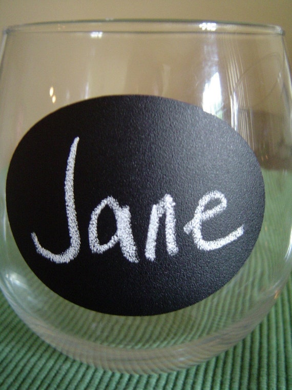 Items similar to Small Oval Chalk Labels (tm) Vinyl Chalkboard Labels