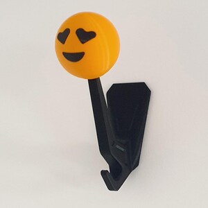 MOTORCYCLE HELMET HOLDER emoji Heart Eyes | digital files only | not a physical product