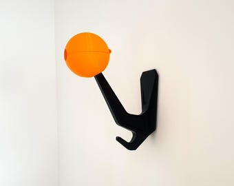 Motorcycle Helmet Holder with Storage Sphere (3D STL Download)