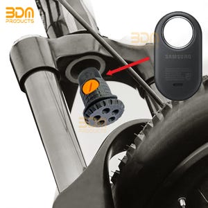 Samsung Smarttag2 secure holder for bicycle fork with 32 mm hole