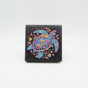 Diamond Art Paper Notepad Holder with Colorful Sea Turtle