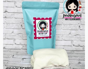 PaolaGavo Air-Dry Cold Porcelain Clay, Soft Sculpting Modeling Material (500g)