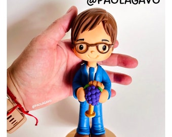 Personalized handmade figure, Holy communion, Baptism, Christening, gift idea, cake decoration