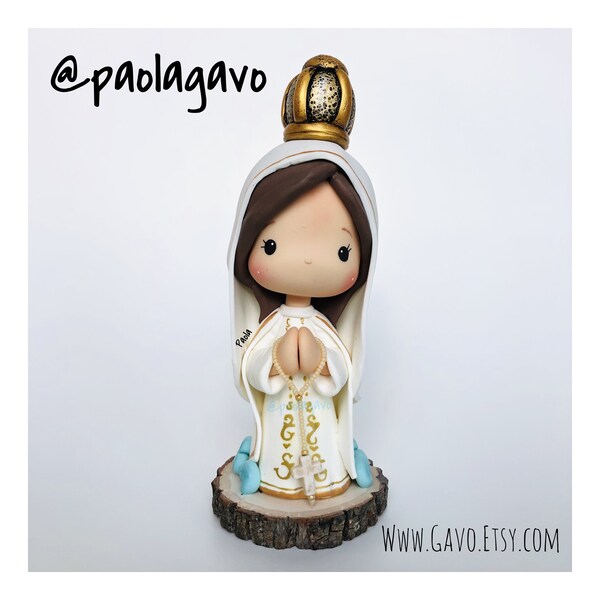 Virgen del Valle Handmade Statue Ready to Ship.