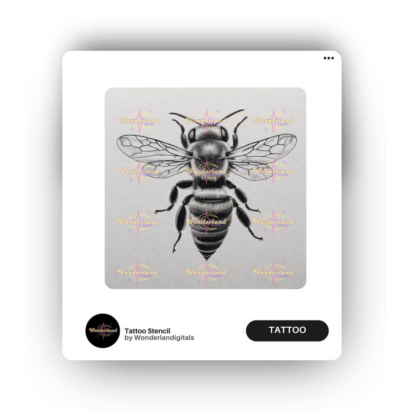 Realistic Bee Tattoo - Etsy