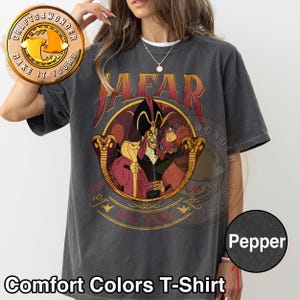 Vintage Disney Bösewichte Jafar Aladdin Shirt, Disney Bösewichte Unfairly Ever After Tshirt, Jafar Royal Vizier, Hollywood Studioes Shirt