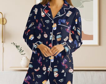 Alice In Wonderland Pajamas Set For Women