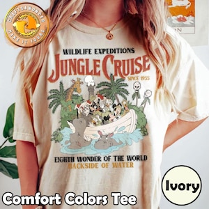 Vintage Disney Jungle Cruise Ride Comfort Colors Shirt, Animal Kingdom Tshirt, Wdw Magic Kingdom, Mickey And Friends, Disneyland Trip Shirt