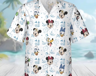 Disney Cruise Hawaiian Shirt, Personalized Cruising Line Button Shirt