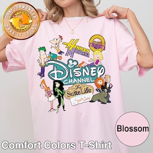Retro 90er Jahre niedlich Emotionen von Lizzie Mcguire Disney Channel Shirt, Magic Kingdom T-shirt, Hannah Montana, Disney Channel, Zach und Cody