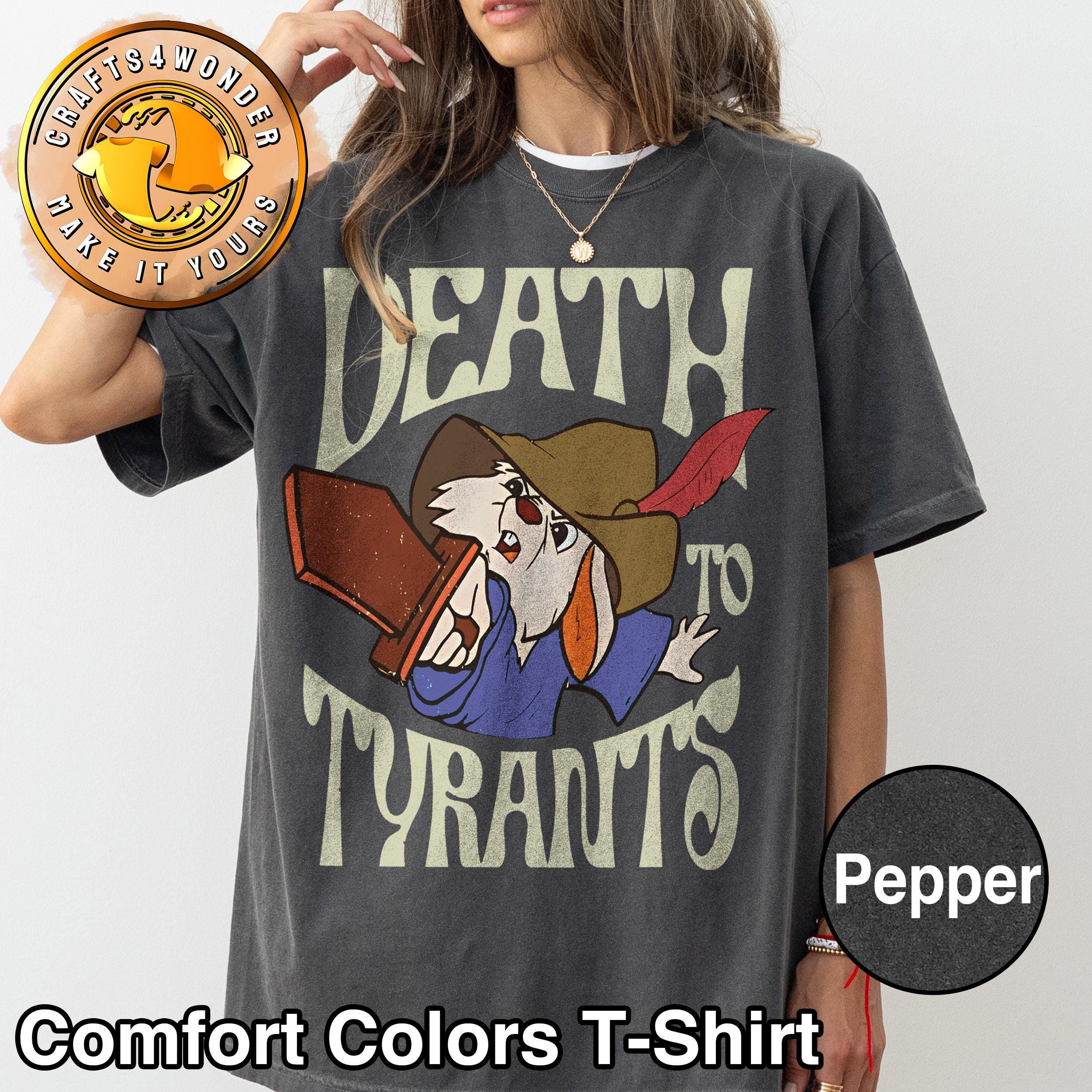 Retro 70S Skippy Rabbit Death To Tyrants Shirt, Robin Hood Disney T-shirt, Walt Disney World / Disneyland Trip Tee, Disneyland Vacation