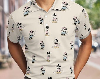 Classic Mickey Minnie Men Polo, Disney Trip Shirt