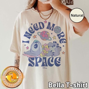 Maglietta Disney Stitch Aloha, maglietta Stitch I Need More Space, maglietta Disney Lilo & Stitch Aloha