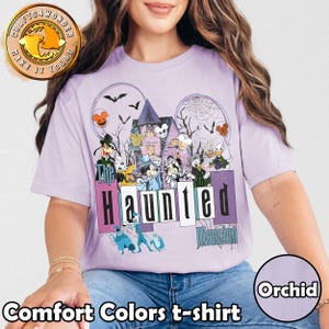 Vintage Mickey und Freunde Haunted Mansion Shirt, Hitchhiking Ghosts Leota Shirt, Disney Halloween Tshirt, Disney Familie Gruppe Shirt