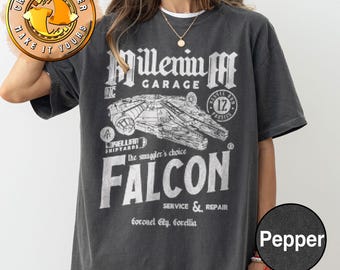 Retro Star Wars Han Solo Millennium Falcon Shirt, Galaxy&#39;S Edge Tshirt, Star Wars Ship, Star Wars Nite Shirt, Disneyland Vacation Shirt
