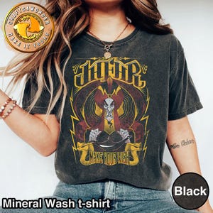 Retro Disney Halloween Jafar Aladdin Porträt Shirt, Disney Bösewichte Jafar Tshirt, Schurken Gruppe, Magic Kingdom, Disneyland Reise Shirt