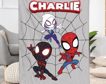 Spidey And Friends Personalized Blanket