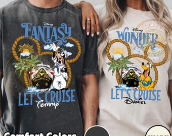 Customized Disney Characters Cruiseline Shirt, Disney Cruise Matching Family Tee