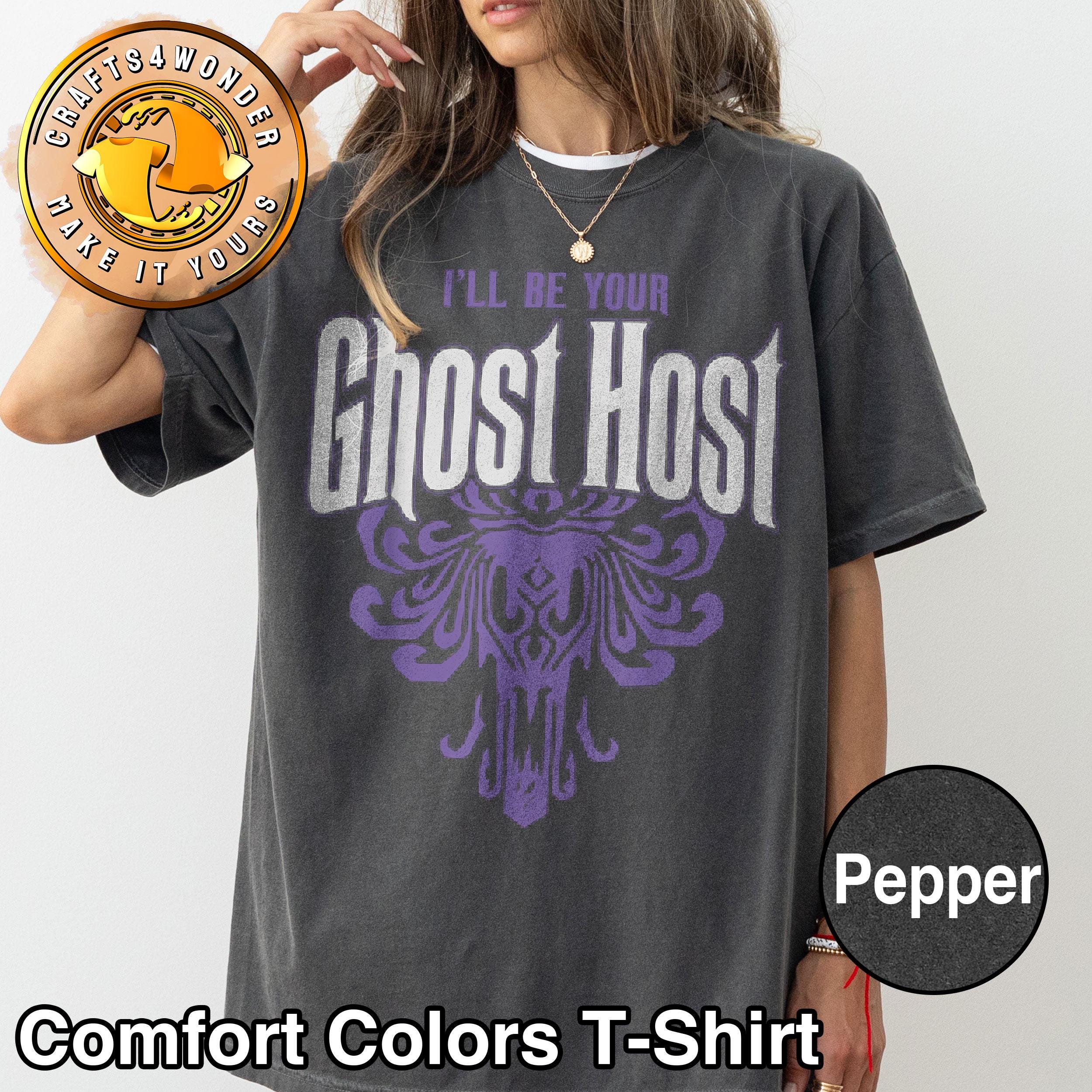 Retro Haunted Mansion Shirt, I'Ll Be Your Ghost Host T-shirt, Hitchhiking Ghosts Leota Disney Halloween, Disneyland Halloween Matching Shirt