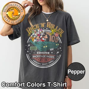 Disney Mickey And Friends Rock N Roller Coaster Shirt, Disneyland Universal Hollywood Studios Tshirt, Disney World Shirt, Disneyland Trip