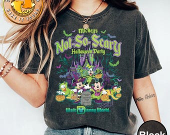 Vintage Mickey&#39;S Not So Scary Halloween Party 2025 Shirt, Mickey&#39;S Boo To You Tshirt, Mickey & Friends Outfit Halloween Shirt, Spooky Season