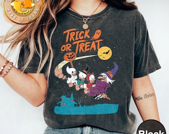 Huey Dewey Louie Witch Disney Halloween Shirt, Trick Or Treat Shirt, Spooky Vibes, Mickey&#39;s Not So Scary Halloween Party, Disneyland Trip