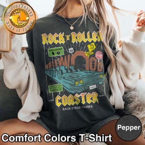Retro Disney Rock N Roller Coaster Shirt, Vintage Disneyland Universal Hollywood Studios Tshirt, Disney World Shirt, Disneyland Trip Shirt