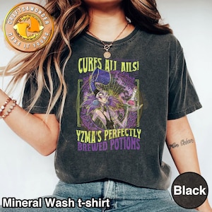 Retro Disney Villains Yzma With Poison Shirt, Cures All Ails Yzma’S Perfectly Brewed Potions Tshirt, Emperor&#39;S New Groove , Kuzco Kronk Tee