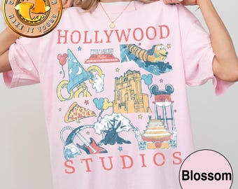 Retro Disney Hollywood Studios Shirt, Disney Familienausflug