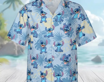 Stitch Hawaiian Shirt, Disney Trip Button Shirt