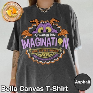 Disney Figment Journey Into Imagination One Little Spark Shirt, Retro Disney Epcot Purple Dragon T-shirt, Disney World Team Figment Shirt