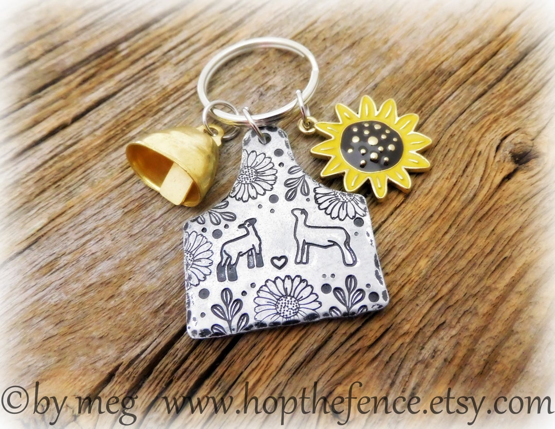 Cow Bell Key Chain 1 1/2