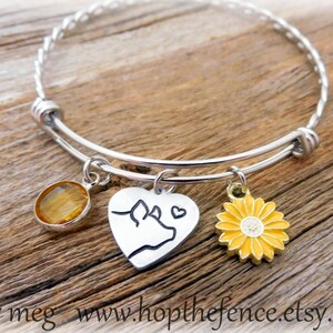 2.5&quot; Charmed Hog/Pig Bangle Bracelet, Livestock Jewelry, Stock Show Jewelry, Hand Stamped Aluminum- Quality Enamel & Crystal Charms