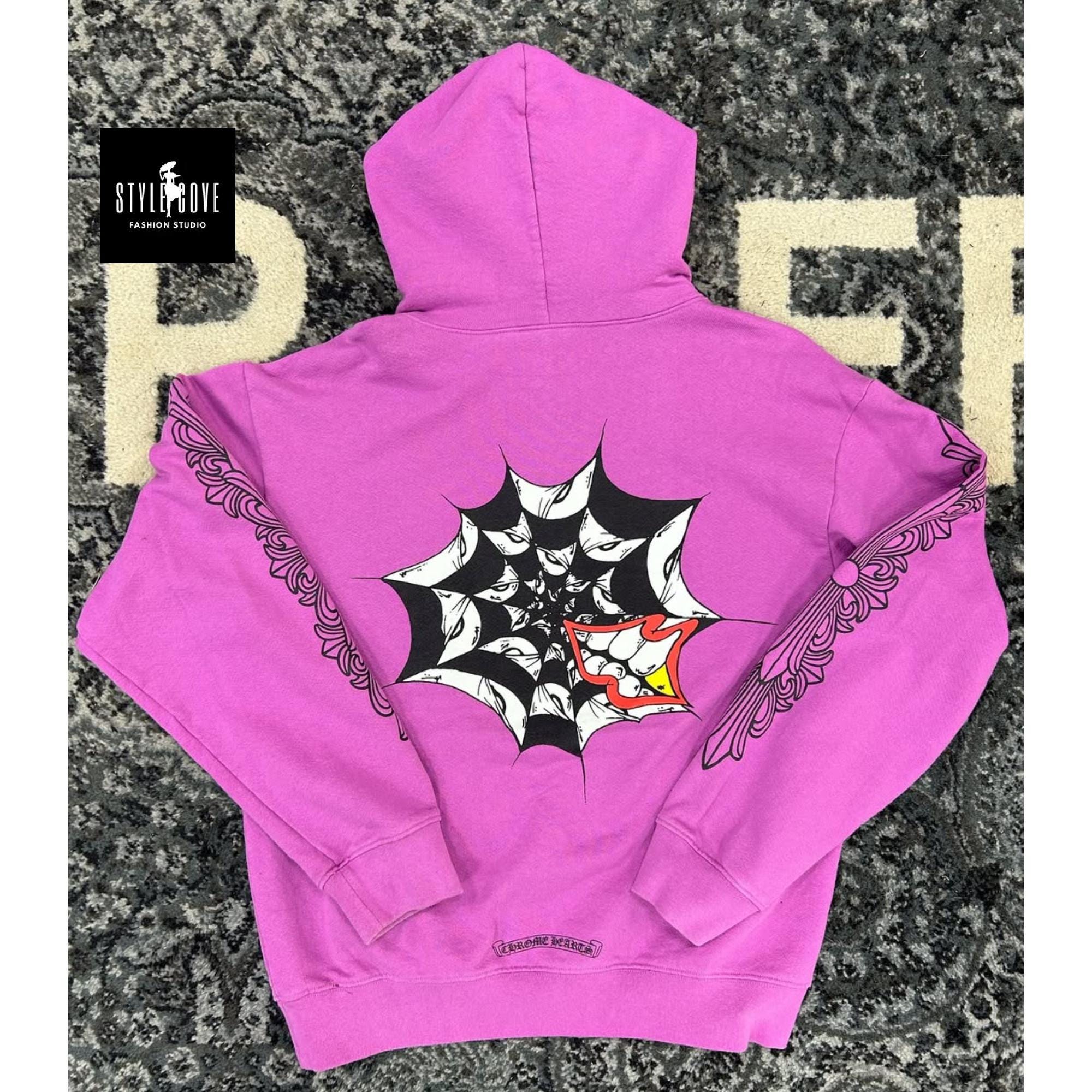 Purple Chrome Hearts Hoodie - Etsy