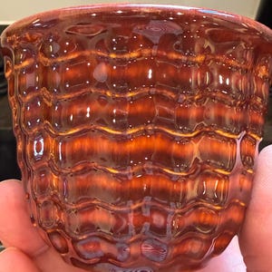 Vintage 1930s Franciscan Pottery Cocinero Redwood Custard Cups Ramekins GMB Mark - Pair