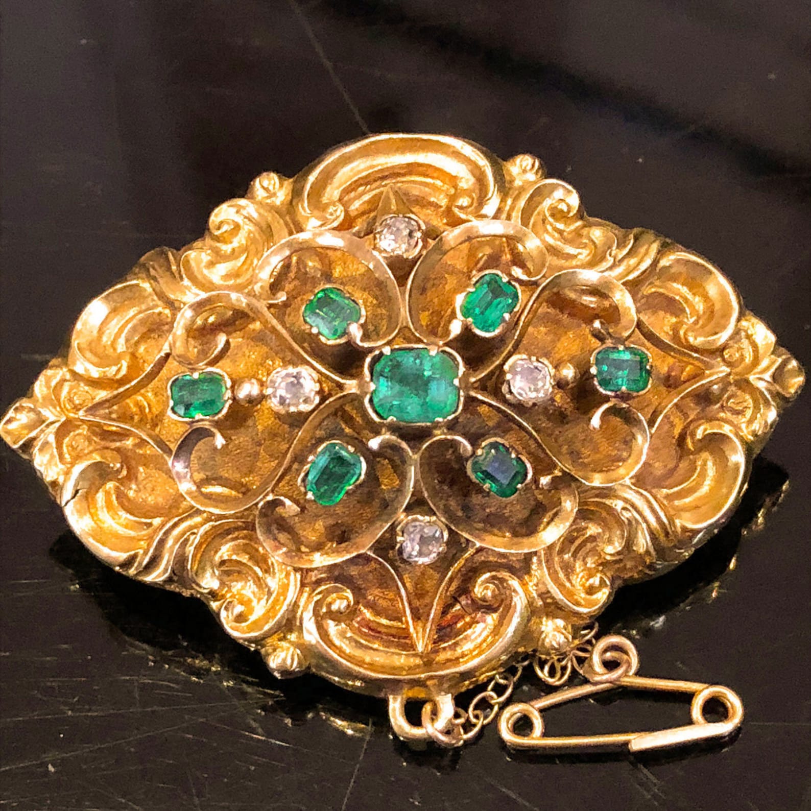 Fine Antique Victorian Mourning Brooch 14k & 18kt Gold Etsy Ireland