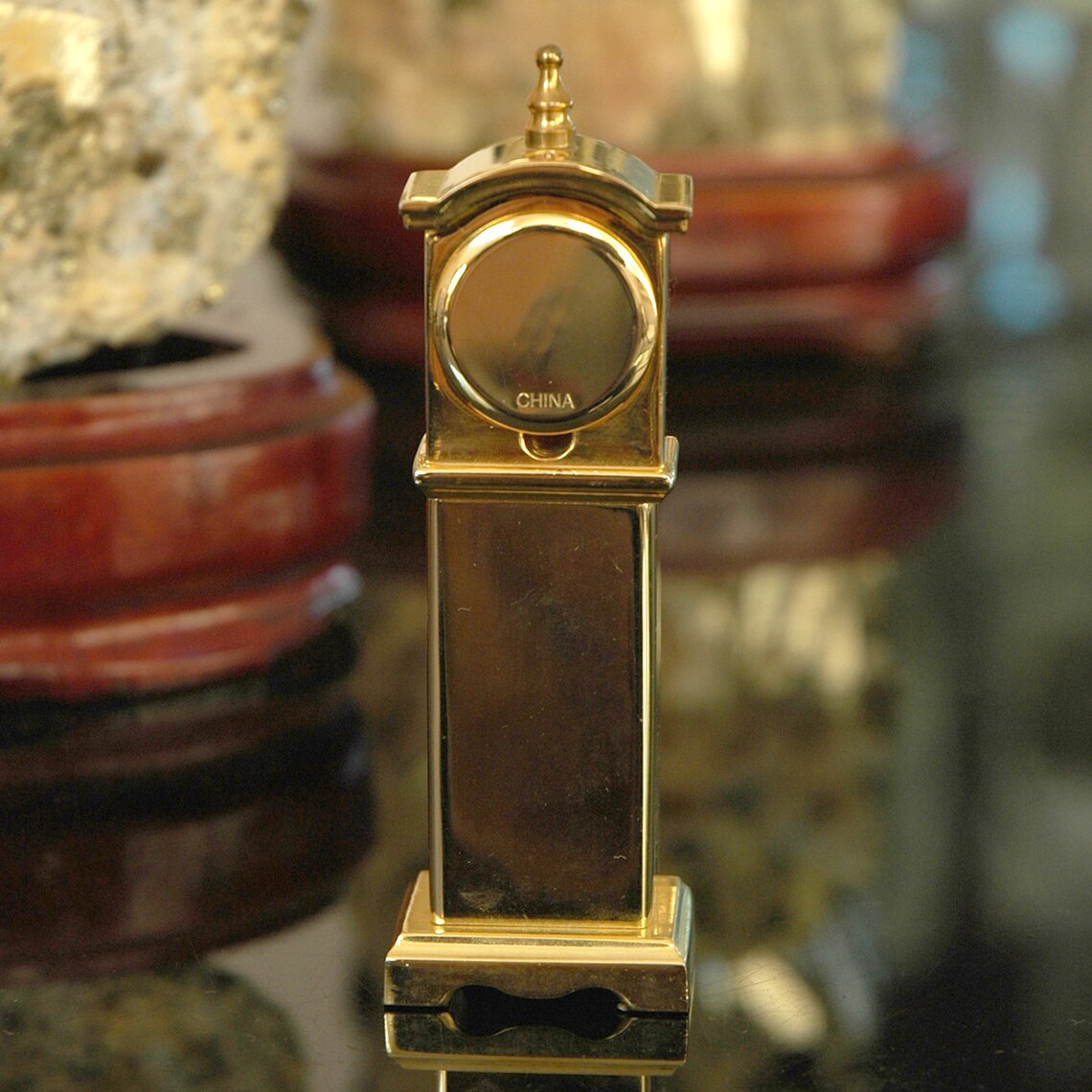 Elgin Desk Mini Grandfather Clock Adorable New Battery Etsy