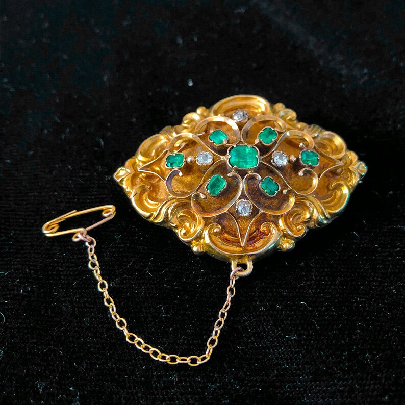 Fine Antique Victorian Mourning Brooch 14k & 18kt Gold Etsy Ireland