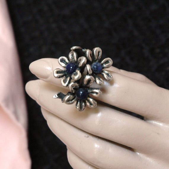 Daisy Bouquet Statement Ring, Vintage Artisan Stu… - image 4