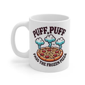 Caneca da Noruega, Puff, Puff...Pass, Caneca da Bandeira Norueguesa, Caneca Viking, Caneca de Café Bonita Presente, Caneca de Café Escandinava, Caneca Scandi, Pizza Congelada