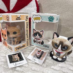 Figura di stile animale domestico stampata in 3D personalizzata - Figurina di cane personalizzata da collezione - Regalo stampato in 3D per gli amanti degli animali / regalo per gli amanti dei cani