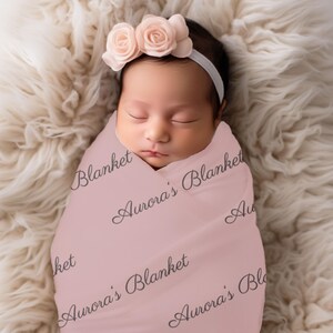 Baby Name Swaddle, Newborn Name Swaddle, Personalized Baby Name Swaddle, Hospital Blanket, Baby Shower Gift, Custom Baby Gift, Green Swaddle