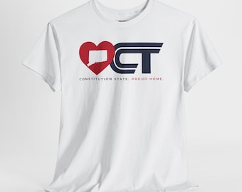Love CT design T-Shirt | Connecticut Pride Tee
