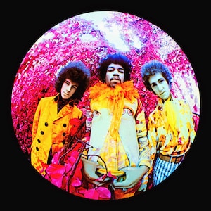 Foto della copertina dell'LP e dell'album "Are You Experienced" di Jimi Hendrix - Stampa con cornice in metallo su carta semilucida di alta qualità.