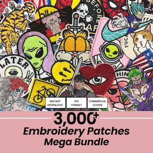 Mega Patch Stickmuster: Mega Bundle (Digitaler Download)