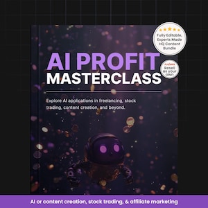 AI Profit Masterclass: Ebook & Checklist with PLR/MRR