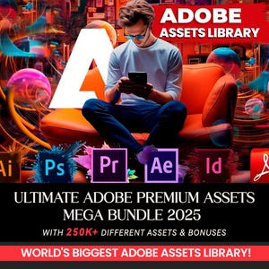 Ultimate Adobe Assets Collection, Subtitle, content, VFX SFX, text animation video, Brushes, Presets, Overlays, Animations, 250k Assets